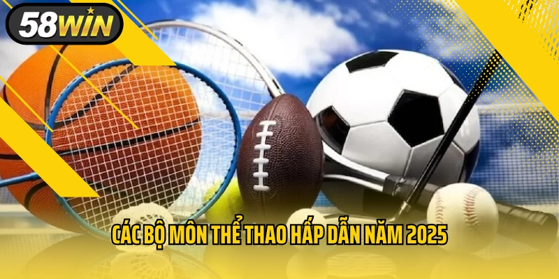 Các bộ môn thể thao hấp dẫn năm 2025